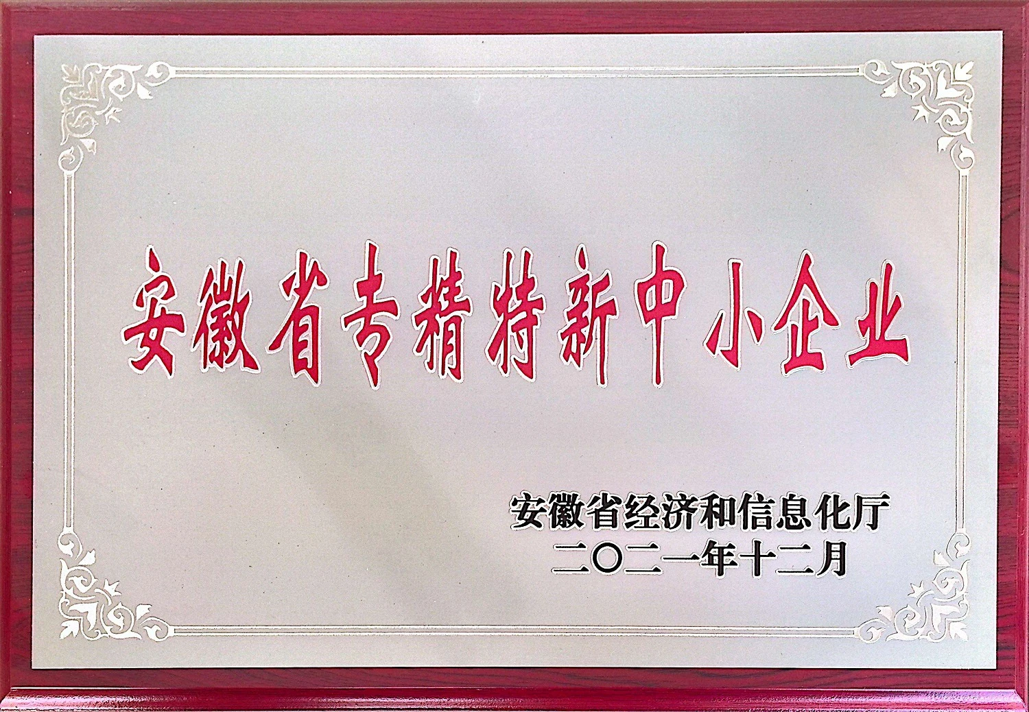 安徽省专精特新中小企业